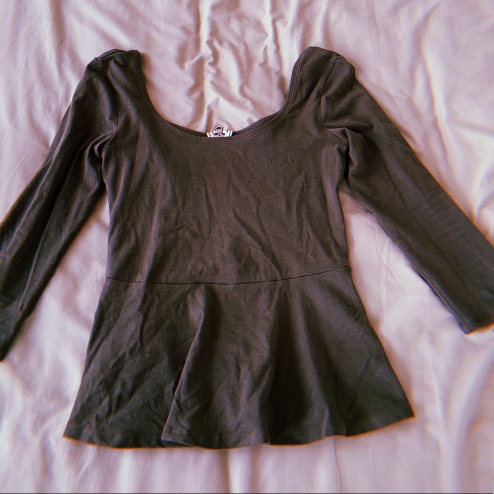 olive green quarter sleeve blouse